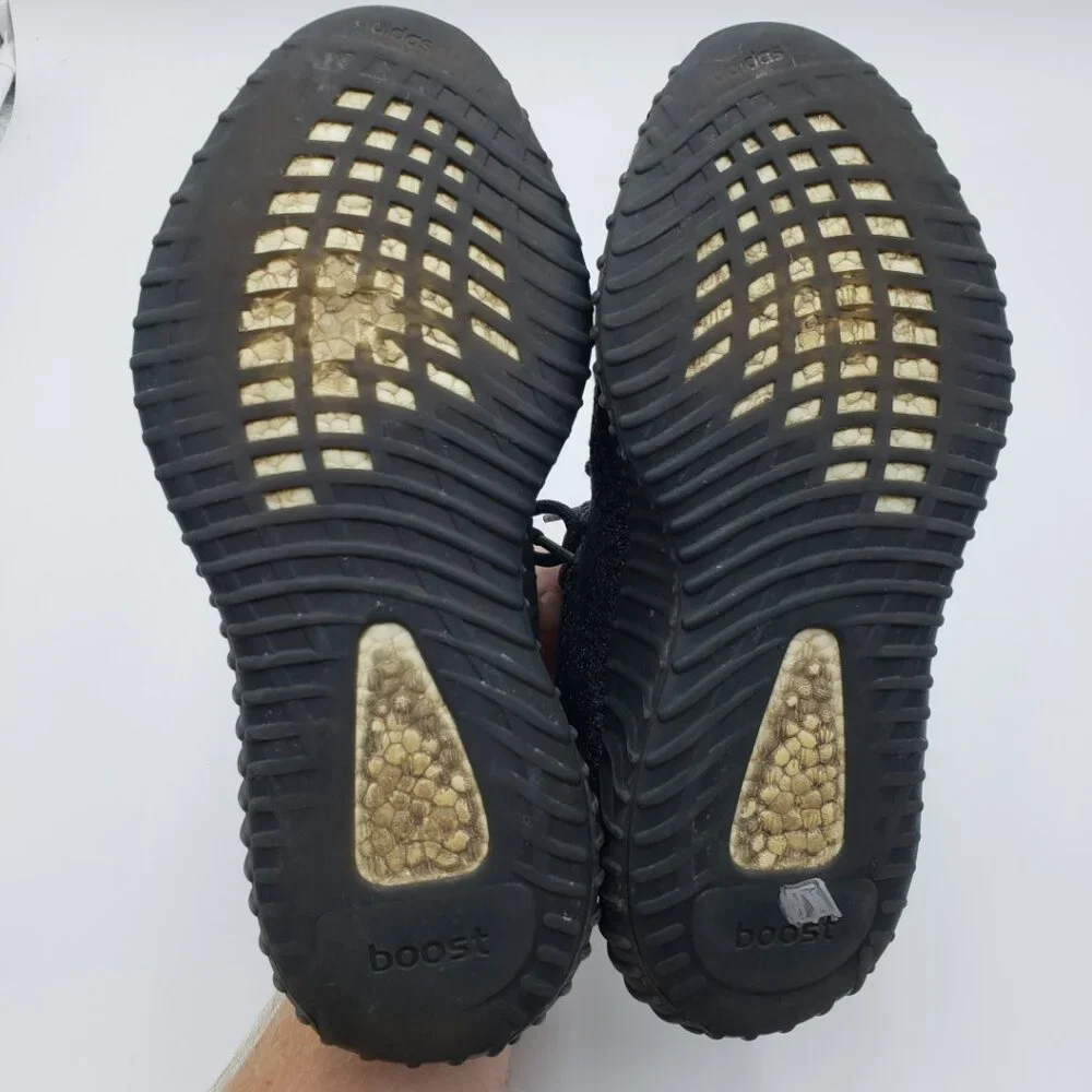 Adidas Yeezy Boost 350 V2 Sneakers 7.5 Mens Lace Up Shoes Black‎